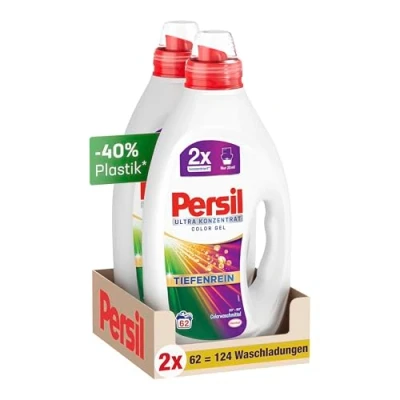 Abbildung von Persil Ultra Konzentrat Color Waschmittel (124 Waschladungen), hochkonzentriertes Flüssigwaschmittel mit Tiefenrein Plus Technologie gegen hartnäckigste Flecken