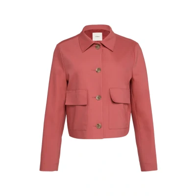 Abbildung von s.Oliver Black Label MIT Aufgesetzten Leichte Jacke, Damen, Größe: 32, Himbeere