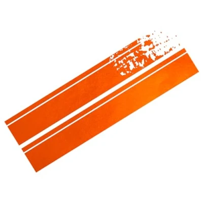 Abbildung von Foliatec Car Design Sticker Aufkleber Autoaufkleber Autosticker STRIPES, orange chrom matt, 22 x 150 cm