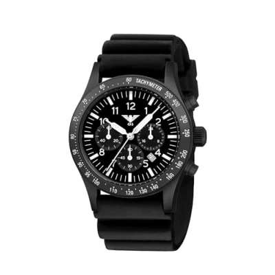 Abbildung von KHS PLABSSC.MB Herrenuhr Platoon Solar Chronograph Meshband Schwarz