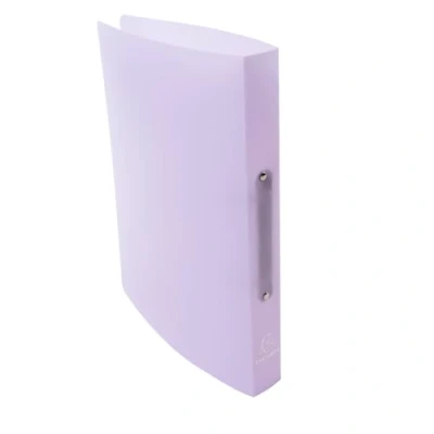 Abbildung von Exacompta 54972E Ringhefter Chromaline aus flexiblem Kunststoff 2 O Ring Mechanik DIN A4 Füllhöhe 30 mm Rücken 40 malve Ringbuch Hefter ideal für Büro und Schule