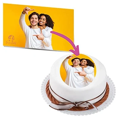 Abbildung von Tortenbild Oval 6 52cm (28 cm)