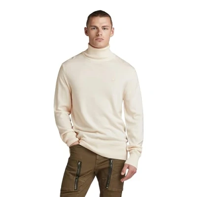 Abbildung von G Star CORE Turtle Strickpullover, Herren, Größe: XL, Eggnog
