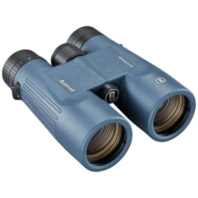 Abbildung von Bushnell H2O 2 Fernglas 10x42 Dunkelblaues Dachkant Voll multivergütet Wasserdicht/Beschlagfrei Drehbare Augenmuscheln Wassersport Bootfahren 150142R