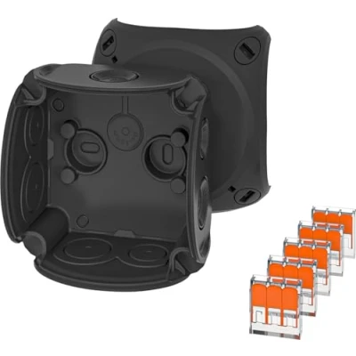Abbildung von Forgreningsdåse 0,14 2,5 mm2, Cu 3 , 84x84x55 mm Sort