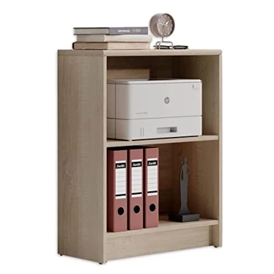 Abbildung von LILLY Regal Sonoma Eiche Optik Modernes Bücherregal mit 5 offenen Fächern Vielseitiges Büro Aktenregal Standregal viel Stauraum 60 x 172 28 cm (B/H/T)