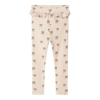 Abbildung von Lil&#039; Atelier Print Leggings Hosen für Kinder, Größe: 92, Silver peony