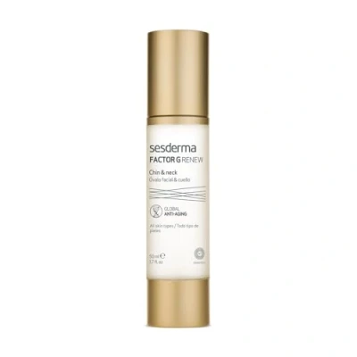 Abbildung von Sesderma Factor G Renew Kinn und Hals Hydratisierte Erneuerte Haut Anti Aging Pflege Verjüngung Falten