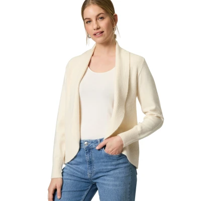 Abbildung von zero Offener Style Strickjacke, Damen, Größe: 38, Eggnog
