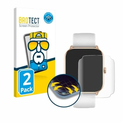 Abbildung von BROTECT 2 Stück Full Cover Schutzfolie für ICE Watch Smart 021413 1.85&quot; Screen Displayschutz Folie [3D Curved, Kristall Klar]