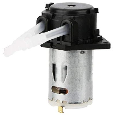 Abbildung von Keenso Peristaltische Pumpe 24V, 3 * 5 Automatische Mikrodosierpumpe Peristaltikpumpe DIY Peristaltischer Rohrkopf für Aquarium Lab Chemische Analyse (schwarz)