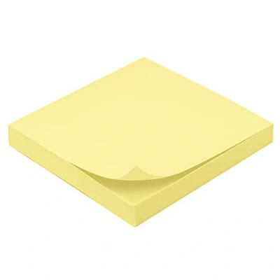 Abbildung von Notizblock, wiederverwendbar, Gelb, 100 Blatt, 75 x mm