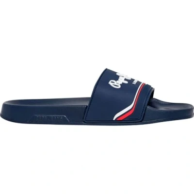 Abbildung von Pepe Jeans Origin M Pantolette flach, Herren, Größe: 41, Navy Schuhe