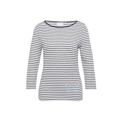 Abbildung von comma casual identity Artwork Langarmshirt, Damen, Größe: 46, Tiefblau