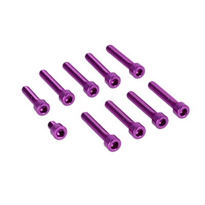 Abbildung von AKF Set: Aluminium Schrauben, Innensechskant in Violett Kupplungs und Lichtmaschinendeckel Motor M500 / M700