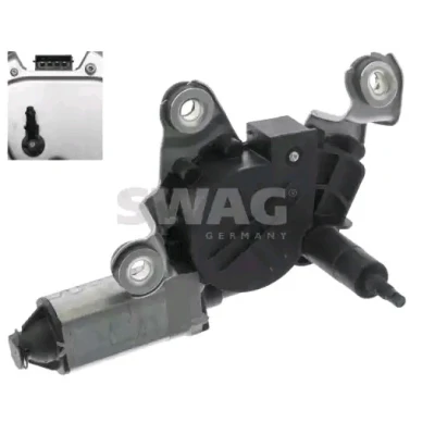 Abbildung von SWAG 30 94 8670 Scheibenwischermotor 12 hinten SKODA: Fabia 2 Combi