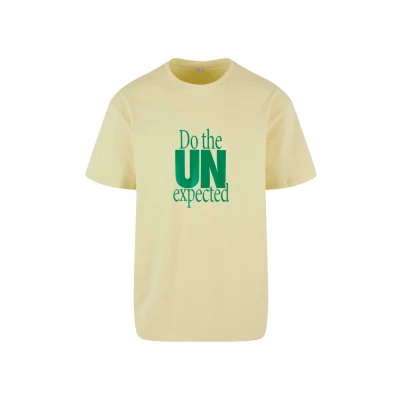 Abbildung von Upscale by Mister Tee DO THE Unexpected Tshirt print, Herren, Größe: Small, Softyellow