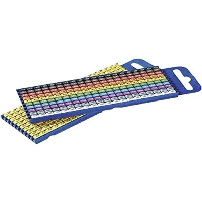 Abbildung von HellermannTyton WIC2 0 9 PA YE T1 Kennzeichnungsclip Aufdruck Außendurchmesser Bereich 2.80 bis 3.80 mm 561 02101