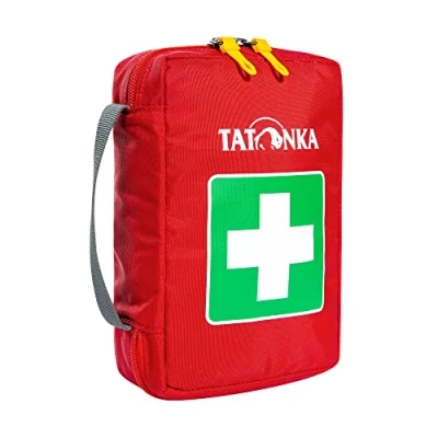 Abbildung von Tatonka First Aid S Erste Hilfe Tasche (ohne Inhalt) mit unterteiltem Hauptfach und Gürtelschlaufe Zum selber Befüllen Abmessungen: 18 x 12,5 5,5 cm (red)