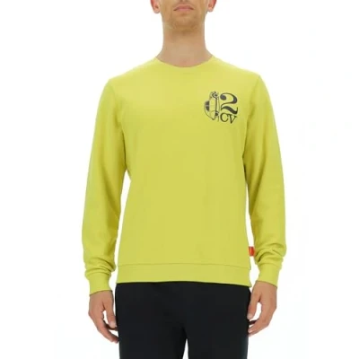 Abbildung von CITROËN O102944 I002 RUNDECKEN Sweatshirt 2CV&amp;Car Shape Small Print C23W Herren Celery Größe S
