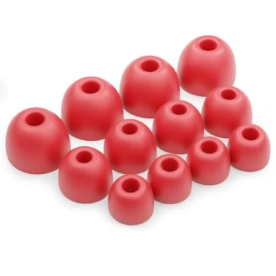 Abbildung von Okuli 12 x Silikon Ohrstöpsel Ohrhörer Gummi Tipps Für Beats Studio Buds, Fit Pro Kopfhörer in Rot
