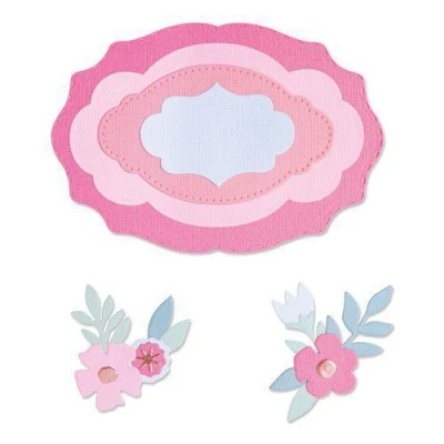 Abbildung von Sizzix Framelits Die Set 11PK Layered Labels 665482 Jessica Scott (10 21)