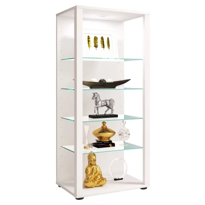 Abbildung von VCM Standvitrine Holz Glas Stand Vitrine Sammelvitrine Glasol lll