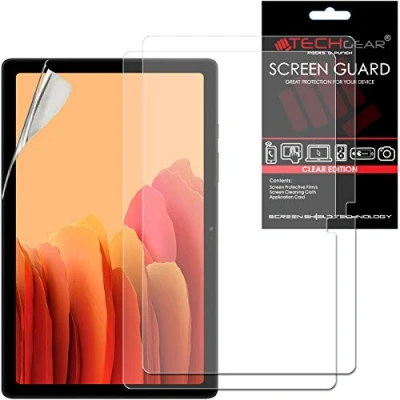 Abbildung von TECHGEAR 2 Stück Schutzfolie für Galaxy Tab A7 10.4 Zoll (SM T500 / SM T505) Screen Protector, Ultra Klare Kompatibel mit Samsung 2020
