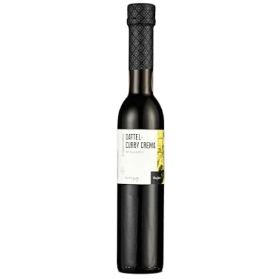 Abbildung von WAJOS Dattel Curry Crema 250ml, 3% Säure: Essig Zubereitung mit Aceto Balsamico di Modena und Dattelsirup, Öl &amp; Dressings