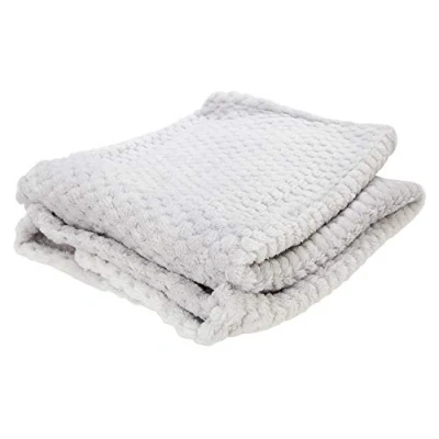Abbildung von Baby Junge/Mädchen Waffelmuster Kuscheldecke (75 x 90cm) (Grau)