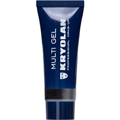 Abbildung von Kryolan Multi Glitter Gel fein, 10ml Black