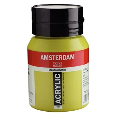 Abbildung von Amsterdam Standard Series Acrylfarbe Flasche 500 ml Olivgrün Hell 621 (17726212)