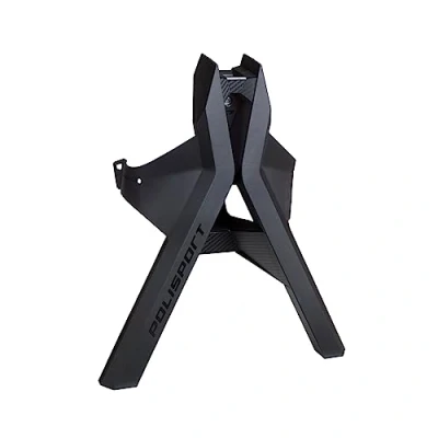 Abbildung von POLISPORT 8988500001 Multipurpose Tripod alles in einem Stück für jede Situation.3 Fuktionen Ein Seitenständer, Gabelschutz und Ständer Farbe Schwarz