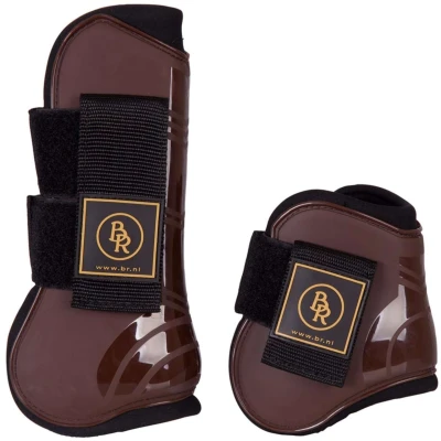 Abbildung von BR Set Gamaschen und Streichkappen Pro Tech Pony Braun