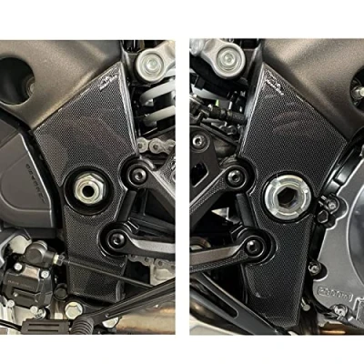 Abbildung von Resin Bike Aufkleber für Motorrad Kompatibel mit GSX S 1000 2021 2022 Blau Miami. Einstiegsleistenschutz vor Stößen und Kratzern. 3D Harzklebstoff Stickers Made in Italy