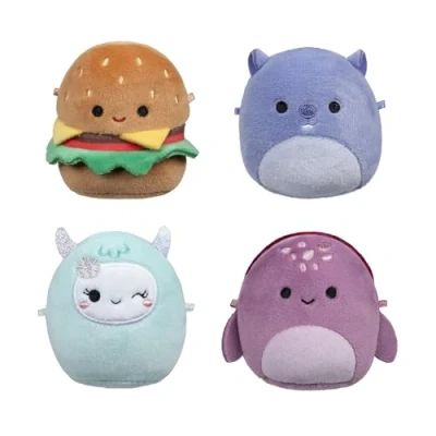 Abbildung von Squishmallows Micromallows SQMM0066 4er Pack, superweiche Mini, 6.5 cm Plüschfiguren