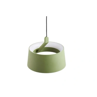 Abbildung von LOOM DESIGN LED Hängeleuchte Cookie, grün, Aluminium Ø 15 cm
