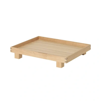 Abbildung von ferm LIVING Tablett Bon Small, Länge 36 cm, hell, Holz