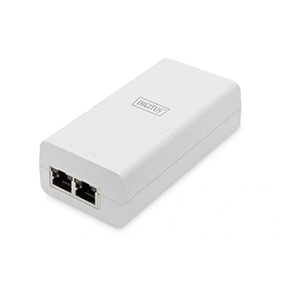 Abbildung von DIGITUS Gigabit Ethernet PoE Injektor, 802.3af, Weiss 15,4 W kleines Gehäuse,