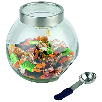 Abbildung von APS Vorratsglas, Edelstahl, Glas, (1 tlg), mit Löffel magnetischem Silikongriff, 3 Liter