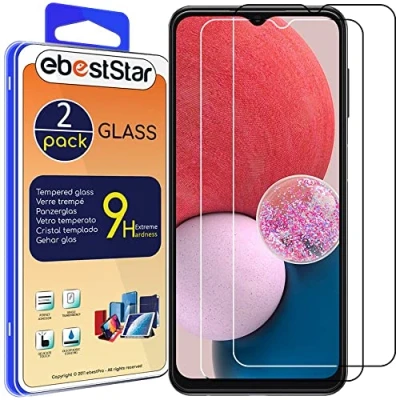 Abbildung von ebestStar {2 Stück) Panzer Schutz Glas für Samsung Galaxy A13 A135F 4G, 3D Displayschutz, 9H gehärte Glas, Abgerundete, Blasenfrei