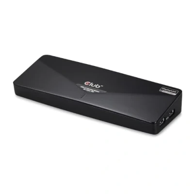 Abbildung von Club 3D 4K Dual Display Dockingstation (HDMI, DisplayPort, DVI 3X USB 3.0) Schwarz