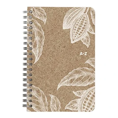 Abbildung von Clairefontaine 83548C Adressbuch Cocoa Motiv, mit Doppelspirale 11x17 cm, 50 Blatt liniert, 1 Stück, Motive sortiert