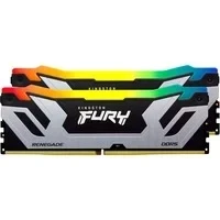 Abbildung von Kingston FURY Renegade Silber RGB XMP 48GB 8400MT/s DDR5 CL40 CUDIMM Desktop Gaming Speicher (Kit mit 2) KF584CU40RSAK2 48