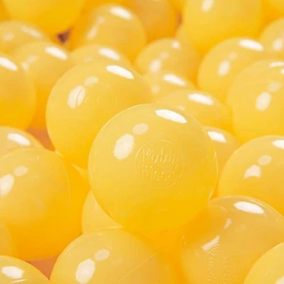 Abbildung von KiddyMoon 700 ∅ 7Cm Kinder Bälle Spielbälle Für Bällebad Baby Einfarbige Plastikbälle Made In EU, Gelb