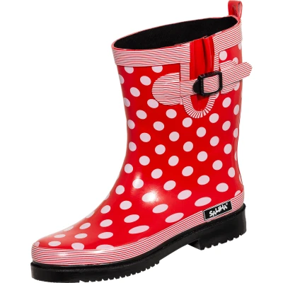 Abbildung von Bockstiegel Damen Regenstiefel Dorin K rot/bunt kombi Gr. 37
