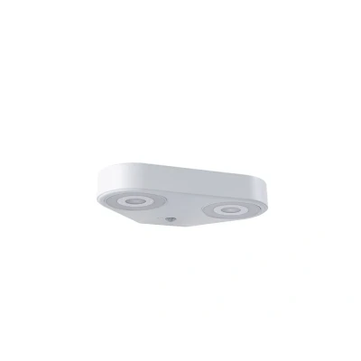 Abbildung von Paulmann LED Außen Wandleuchte &quot;Silma IP44 280x176mm 3000K 2x5,5 / 2x0,7W 2x600lm 230V Aluminium&quot;, 2 flammig, Bewegungsmelder Zweifacher Lichtaustritt
