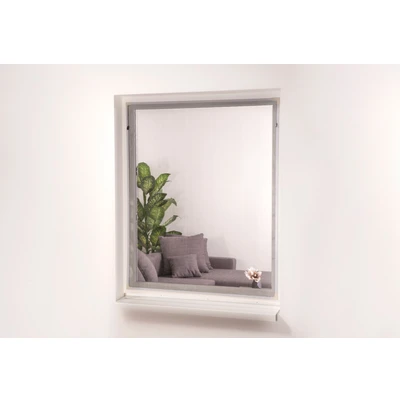 Abbildung von hecht international Insektenschutz Fensterrahmen &quot;EASY&quot;, weiß/anthrazit, BxH: 130x150 cm