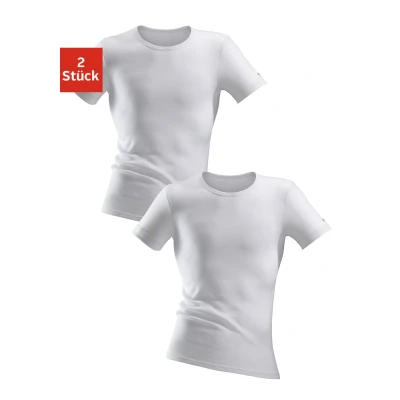 Abbildung von Clipper Exclusive Unterhemd, (2 St.), spürbar weich und glatt in Feinripp, Unterziehshirt, Kurzarm T Shirt