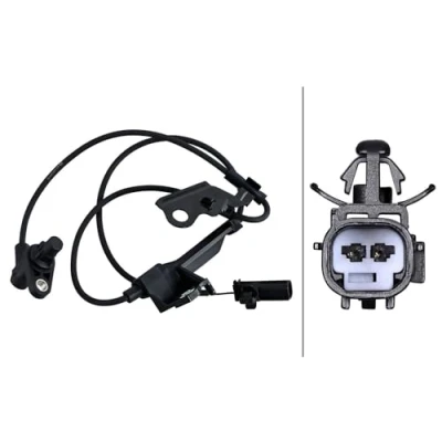 Abbildung von HELLA 6PU 230 048 921 ABS Sensor Vorderachse rechts Induktivsensor 2 965 TOYOTA: Corolla X Limousine